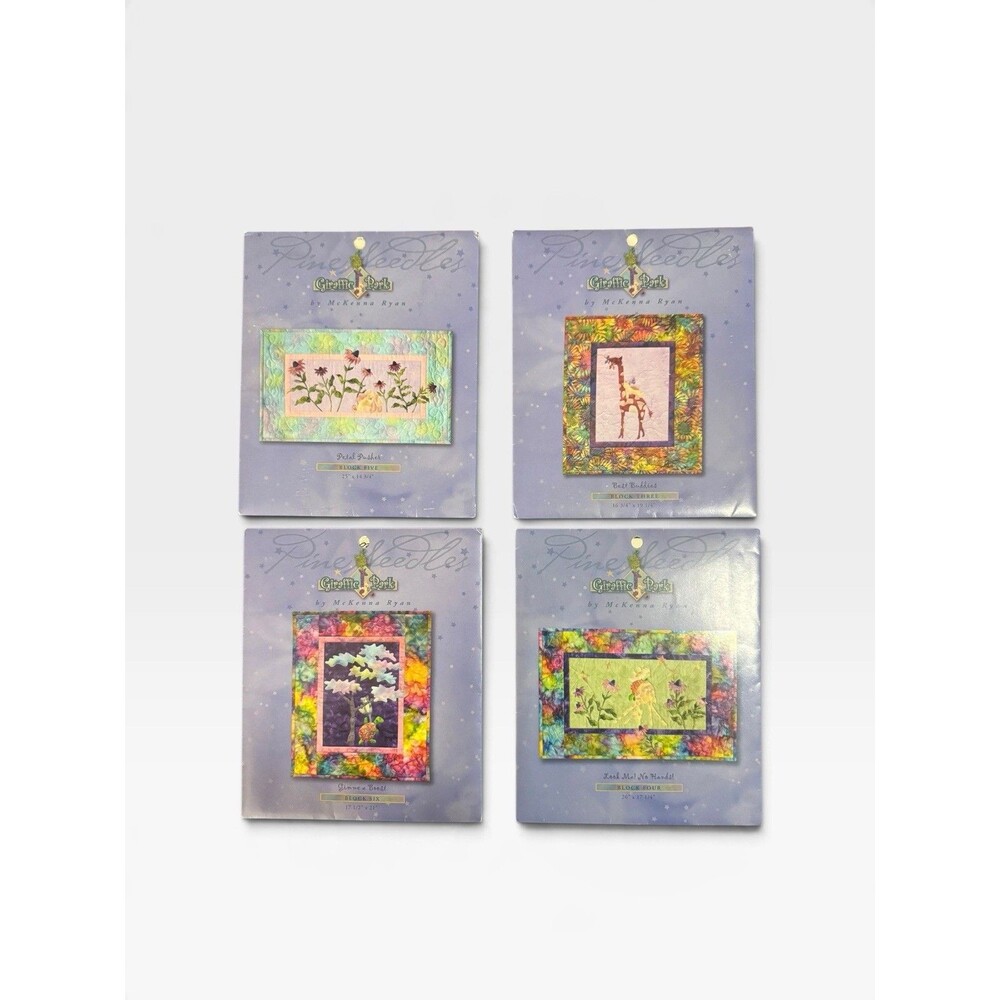 McKenna Ryan Giraffe Park Quilt Patterns (Set of 4) Blocks 3-6